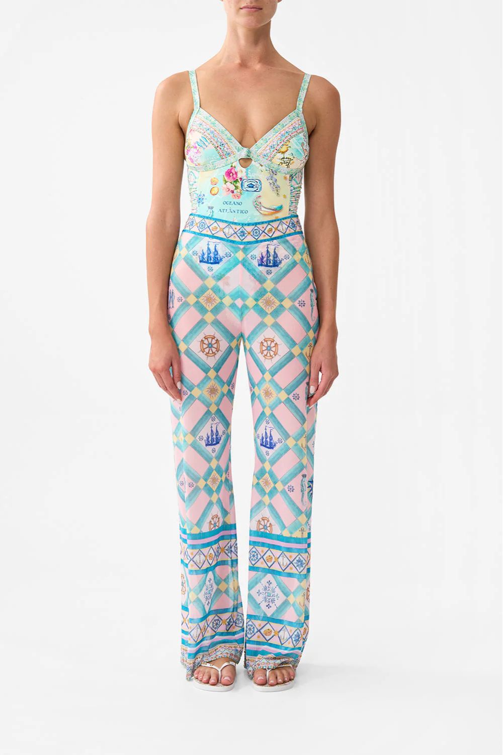 Mesh Pants in Just Coasting