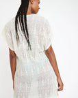 Beach Soul Zinia Cover Up Dress in Ecru