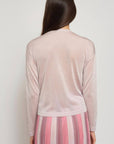 Gala Short Cardigan in Powdery Pink