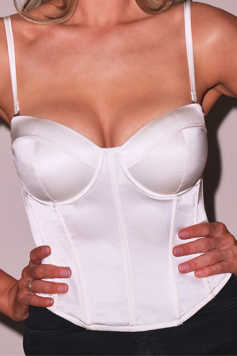 Hamptons Bustier in Ivory