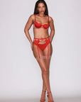Amour Garter in Rouge