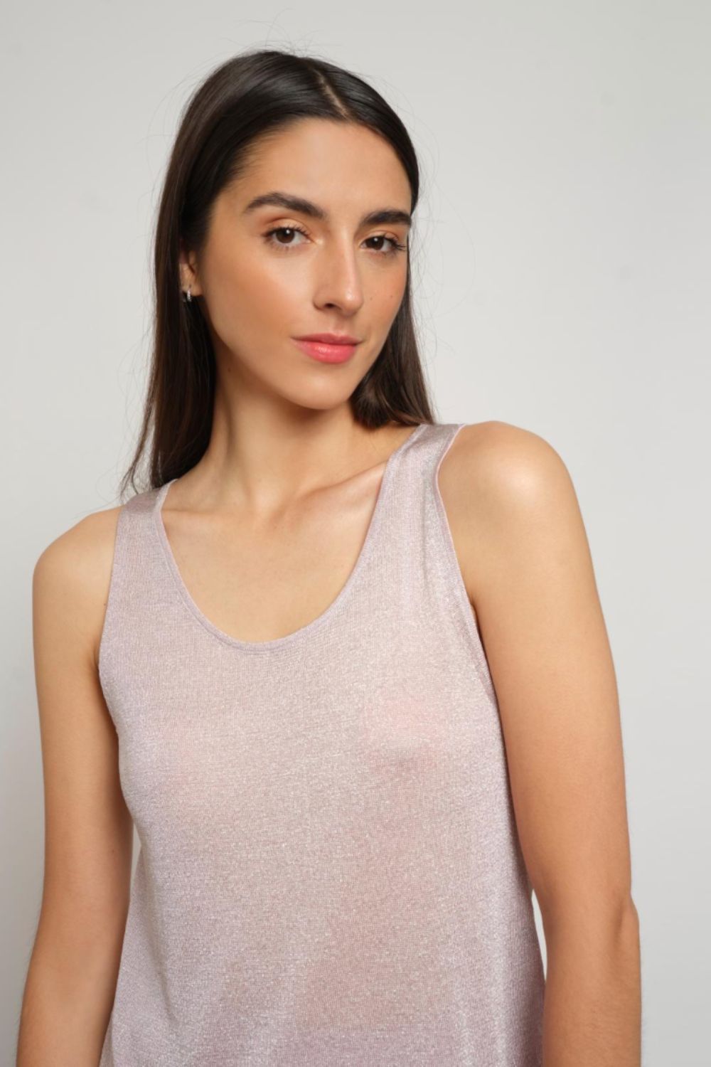 Gala Tank Top in Powdery Pink