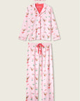 Holiday Cocktails Flannel Long PJ Set