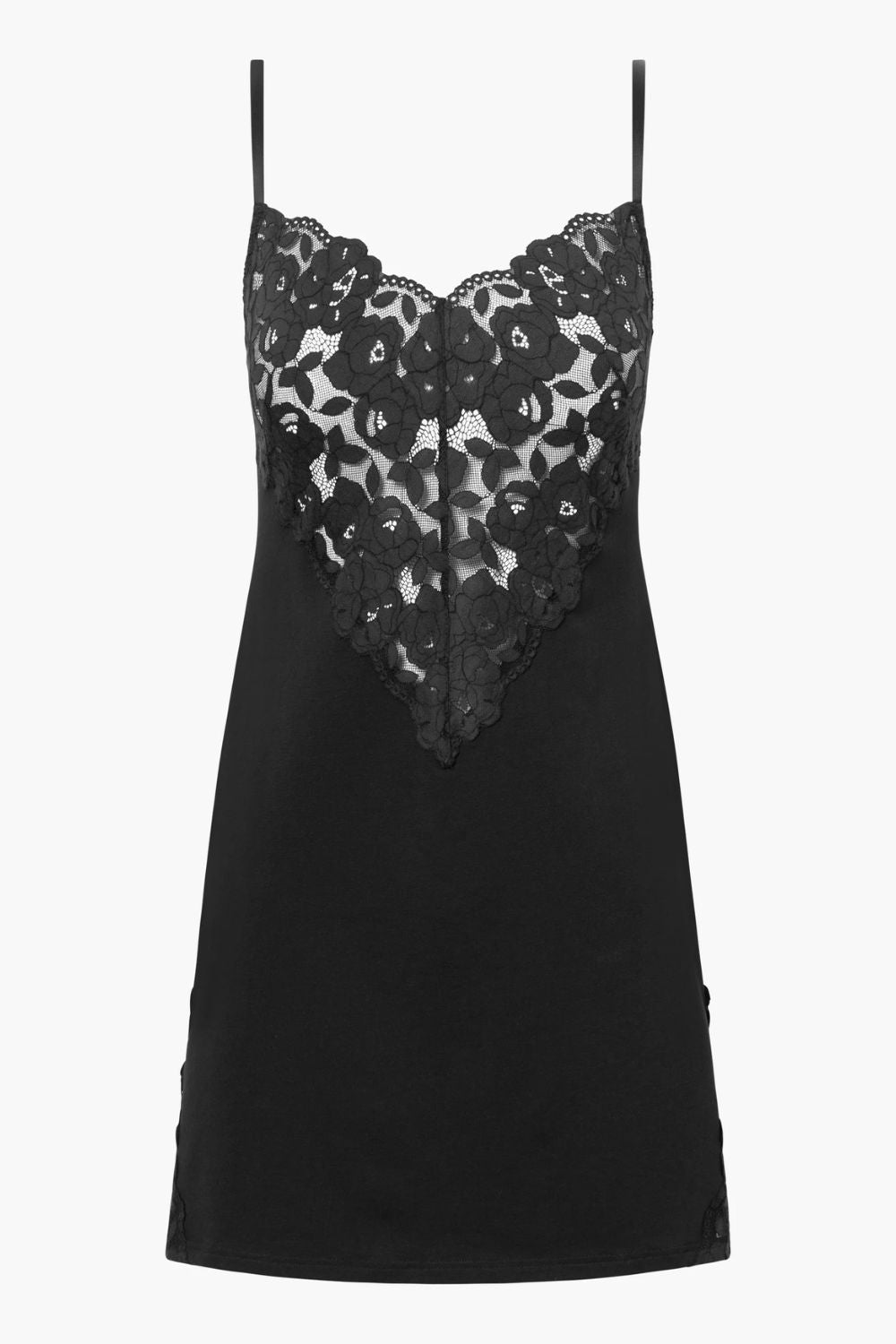 Romanza Slip Dress in Black