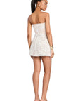 Sophia Lace Mini Dress in White