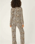 Leopard Flannel Long PJ Set
