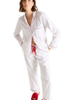 Essentiel Long Pj Set in Multi Stripe