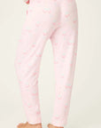 Happy Hour Long Jogger PJ Set in Light Pink