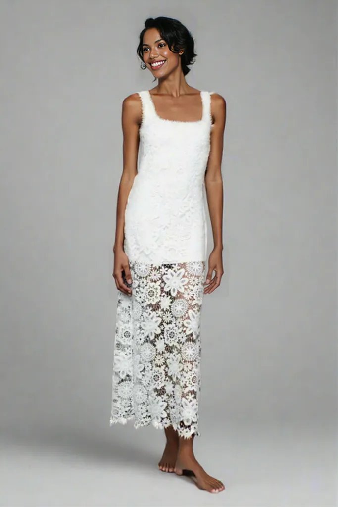 Kim Maxi Dress in White
