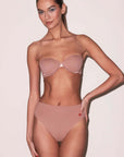 Le Stretch Micro Multi Way Bra in Tan