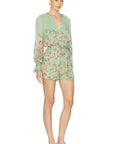 Erza Romper with Belt in Green
