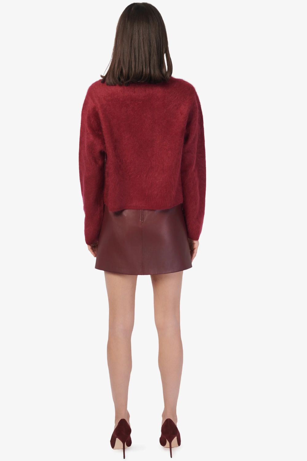Niall Cashmere Sweater in Syrah