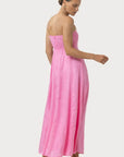 Talia Linen Dress in Blush