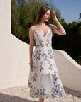 Anya Midi Dress in Ivory