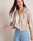 Ninon Short Leather Jacket