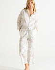 Essentiel Long Pj Set in Blanc Floral