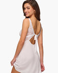 Caremla Plunge Chemise in White