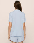 Gisele Ribbed Relaxed Short PJ Set in Nantucket Breeze