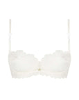 Sublime Organza Demi Cup Bra in Ecru Nacre