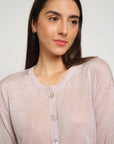 Gala Short Cardigan in Powdery Pink