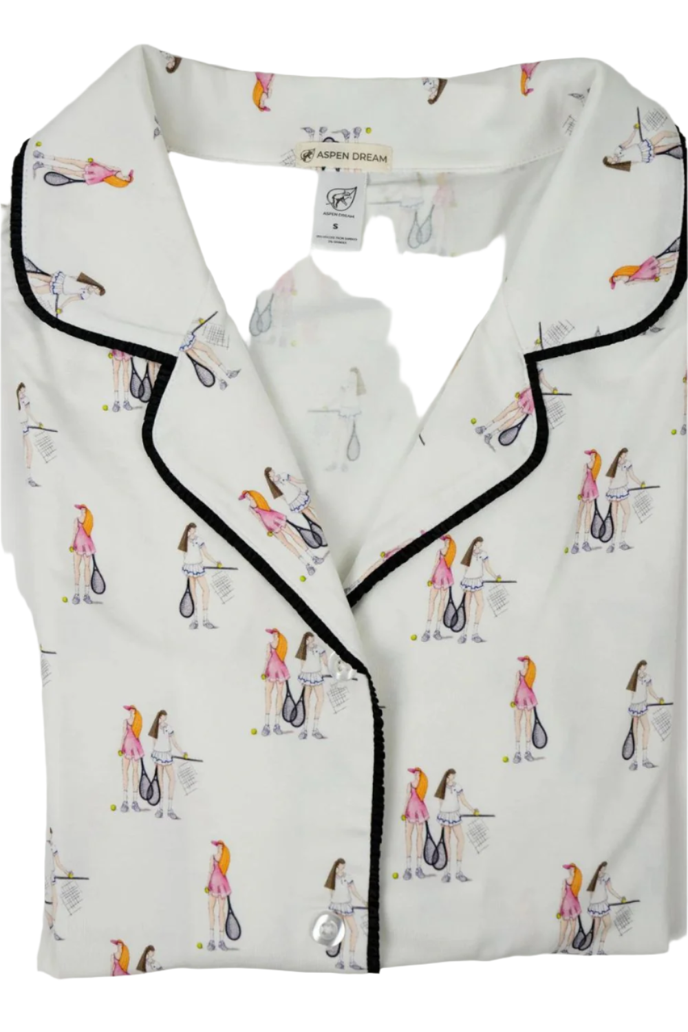 Jolene Tennis Print Long PJ Set