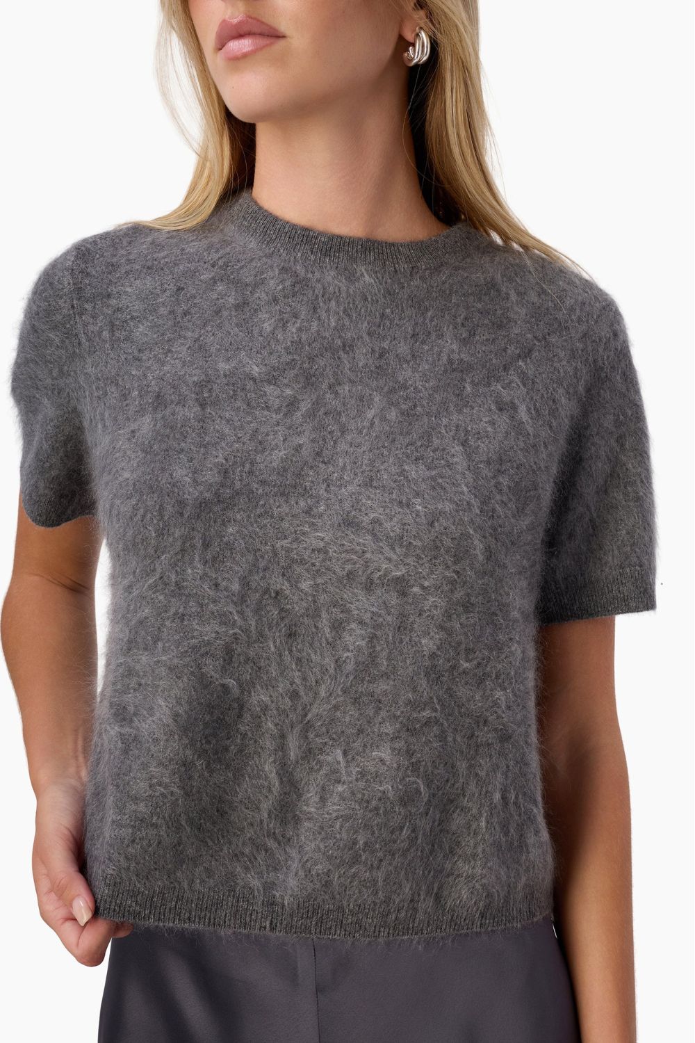 Eugeney Cashmere Top in Coal