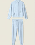 Western Blooms Jogger and Hoodie Set in Dream Blue