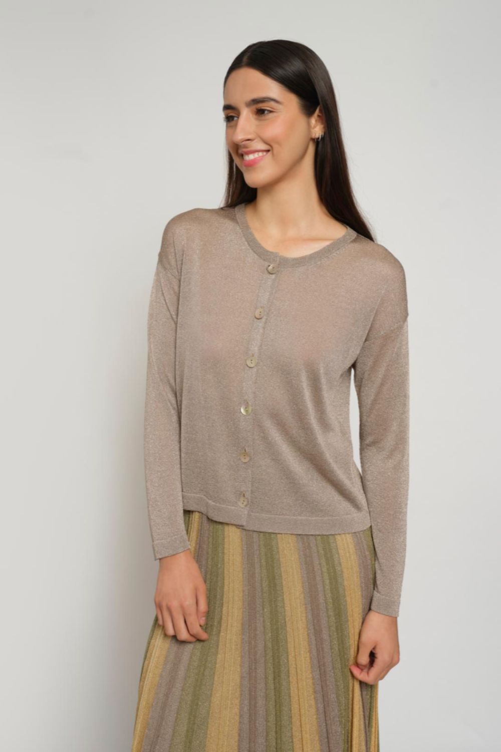 Gala Short Cardigan in April Moon