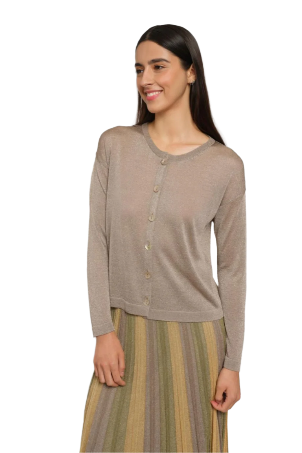Gala Short Cardigan in April Moon
