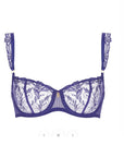 Hidden Treasure Underwired Half Cup Bra in Iris Bloom