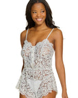 Magnolia Teddy in Silver Lurex