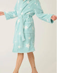 Let's Get Cozy Robe in Light Mint