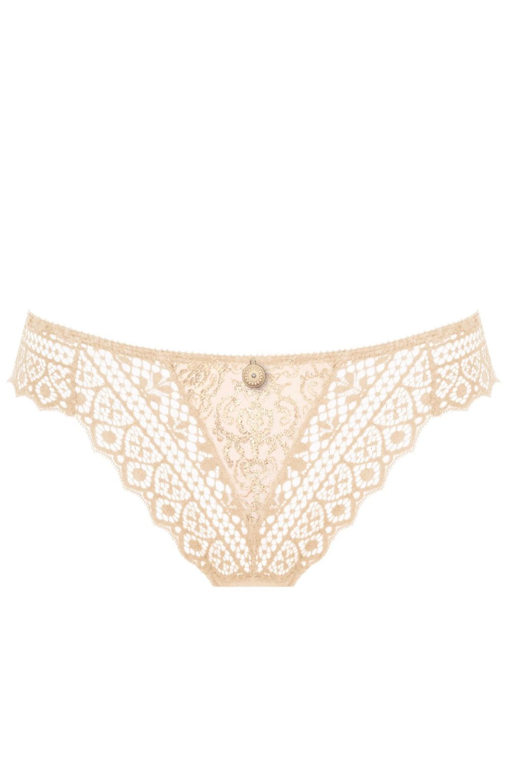 Cassiopee Thong in Creamy Beige