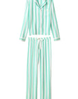 Farmer Stripe Long PJ Set in Ivory