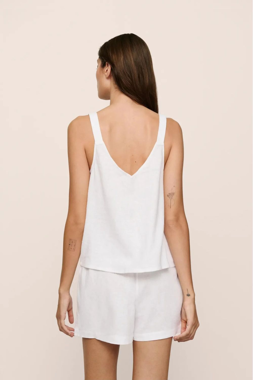 Linen Blend Cami & Short Set