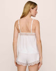 Beatrix Cami and Short Set in White