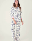 Bon Voyage Flannel Long PJ Set