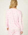 Happy Hour Long Jogger PJ Set in Light Pink