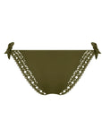 Ajourage Couture Triangle Bikini with Ties in Avocado