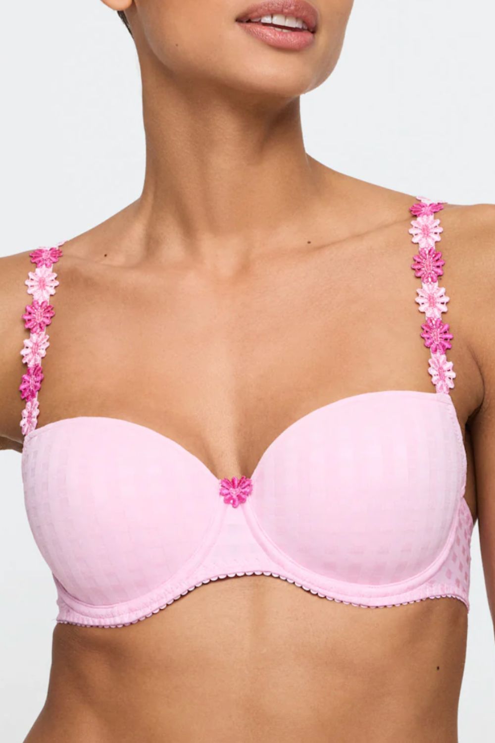 Avero Padded Balcony Bra in Lily Rose