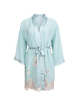 Juliet Lace Robę in Frosted Mint