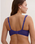 Hidden Treasure Underwired Half Cup Bra in Iris Bloom