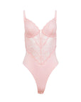 Bianca Lace Bodysuit in Peach Blossom