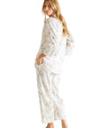 Essentiel Cropped Pj Set in Blanc Floral