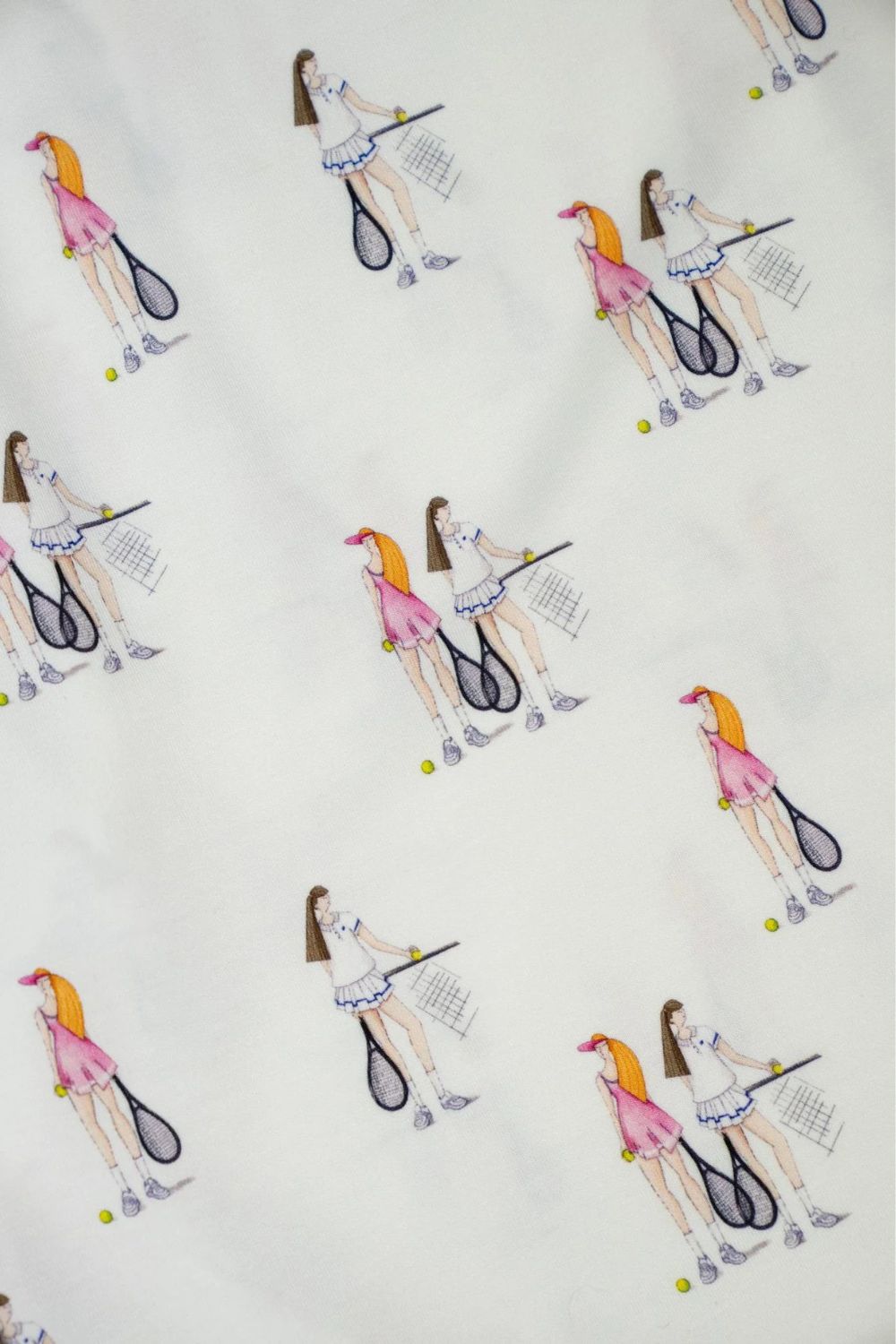 Jolene Tennis Print Long PJ Set