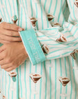 Espresso Martini Stripe Long PJ Set