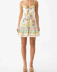 Tie Front Short Dress In the Call of Catalonia