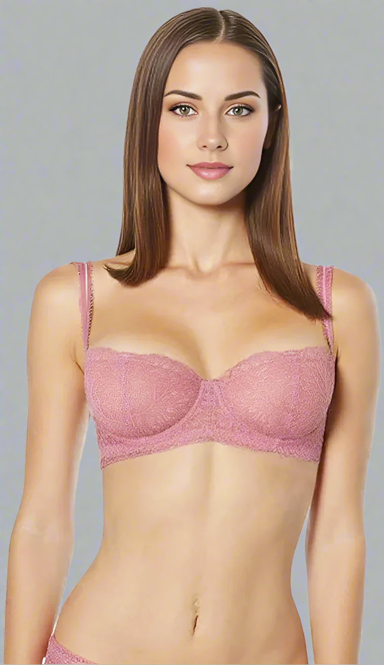 Allegra Balconette Bra in Raspberry Meringue