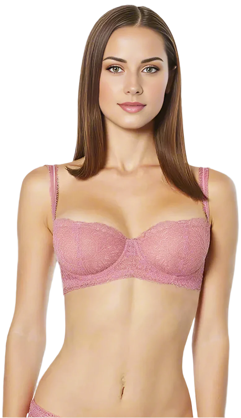 Allegra Balconette Bra in Raspberry Meringue