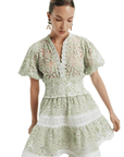 Marion Mini Dress in Green